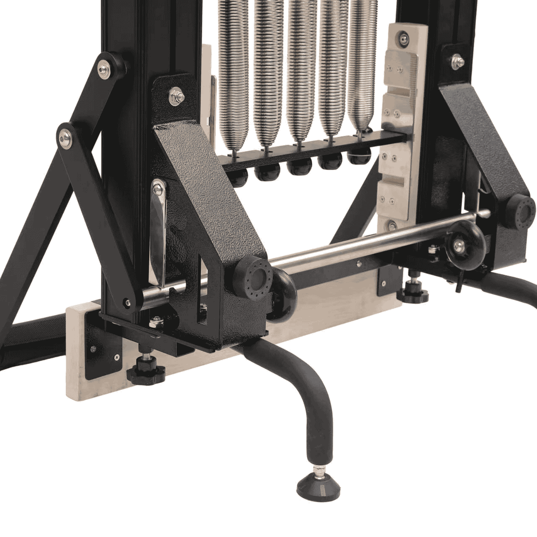 Black Low-Profile Aluminum Pilates Reformer