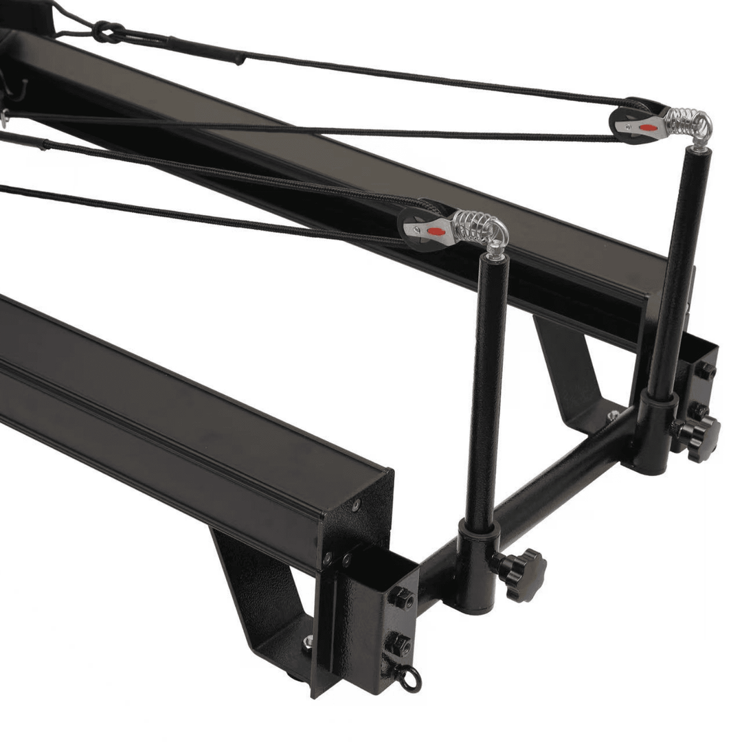 Black Low-Profile Aluminum Pilates Reformer