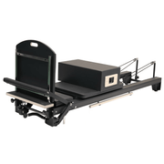 Black Low-Profile Aluminum Pilates Reformer