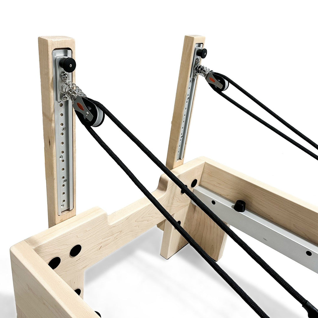 Maple Wood Reformer with Built-in Footbar